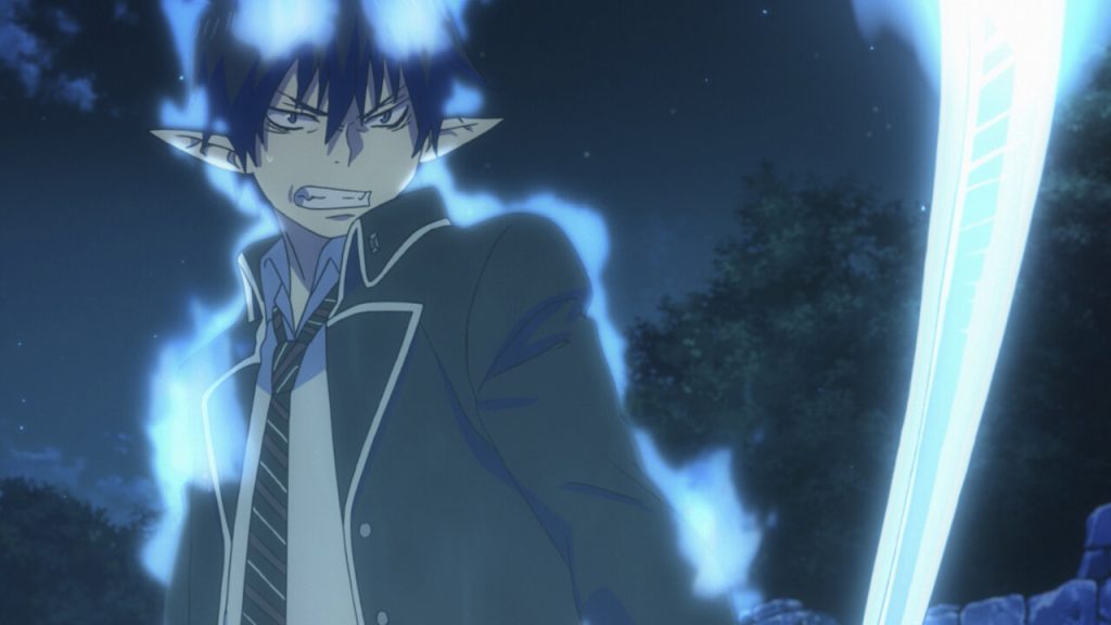 a still from the blue exorcist anime series