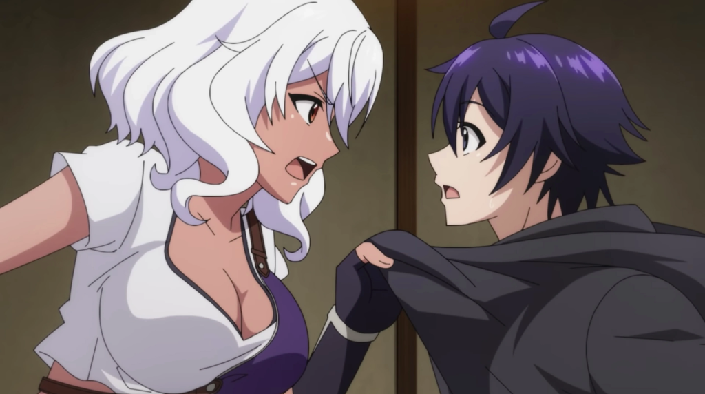  Before I Knew It, My Life Had It Made and the characters shown are Altria Grem (left) and the protagonist Seiichi Hiiragi (right)