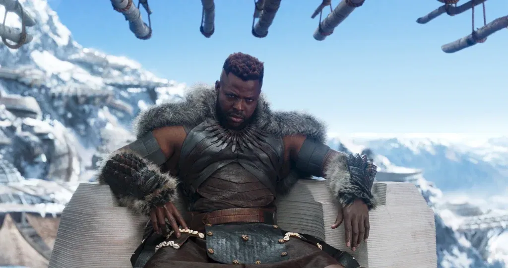 M'Baku on the throne