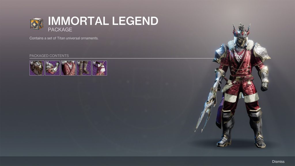 New Immortal Legend in Destiny 2
