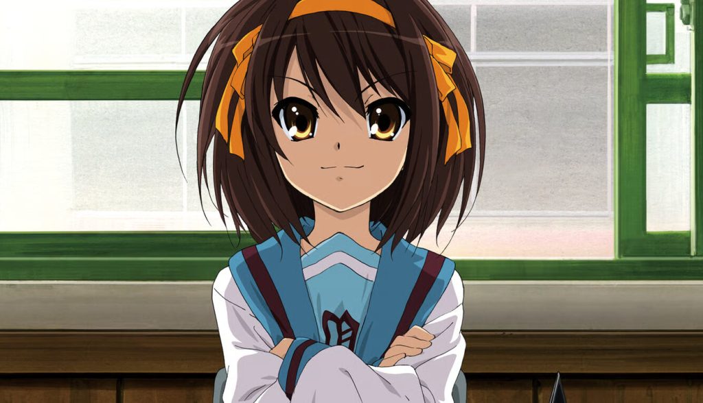 a still from the melancholy of haruhi suzumiya anime