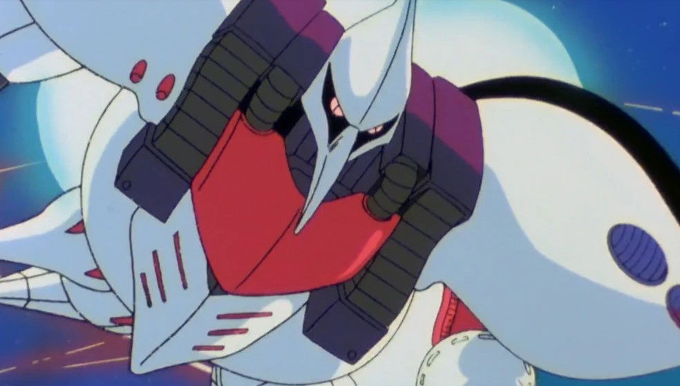 AMX-004 Qubeley suit is renowned for using 10 funnels, which are remote weapons controlled by the pilot's thoughts via the Psycommu system.
