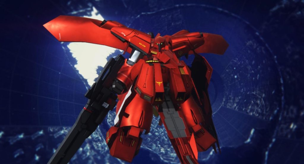 MSN-04 Sazabi, a iconic mobile suit piloted by Char Aznable.