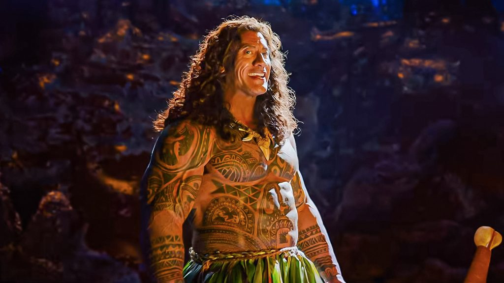 dwayne johnson as maui in moana live action