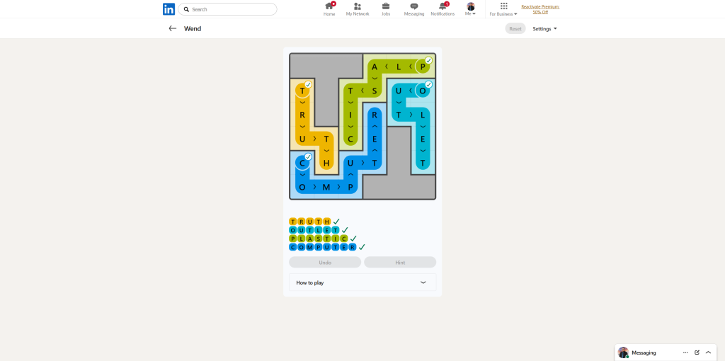 All LinkedIn Games Solutions for Today (June 11, 2026) 1 A screenshot of the daily LinkedIn Games puzzle.
