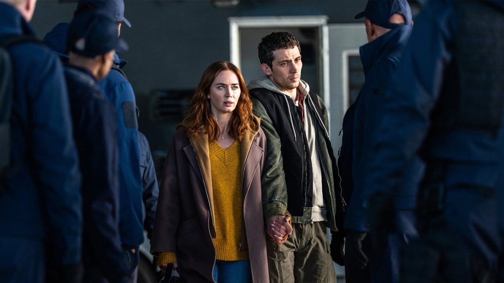 Emily Blunt and Josh O'Connor in steven spielberg's alien movie Disclosure Day