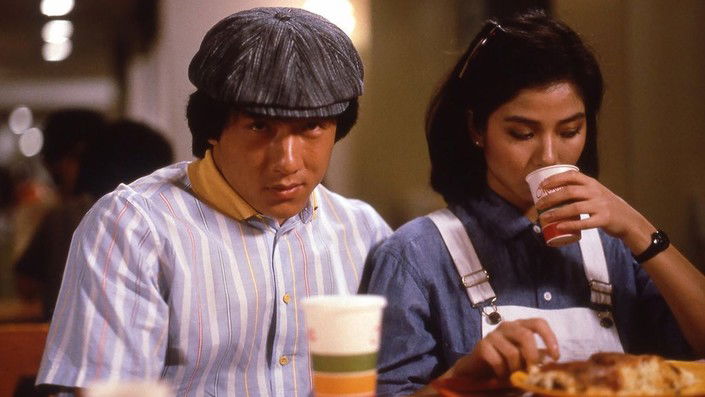 Jackie Chan at a diner