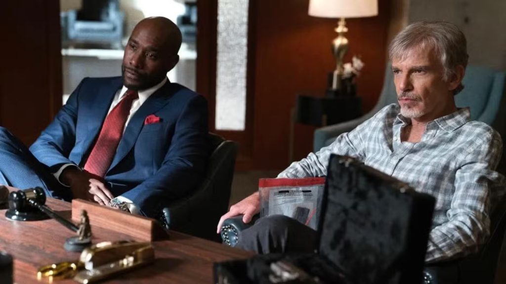 Morris Chestnut and Billy Bob Thornton in Goliath