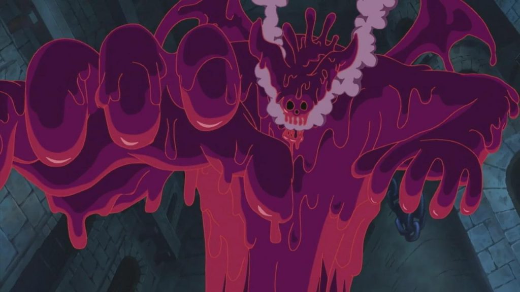 Magellan's attack consists of an incredibly corrosive purple poison that can melt even stone and wax. 