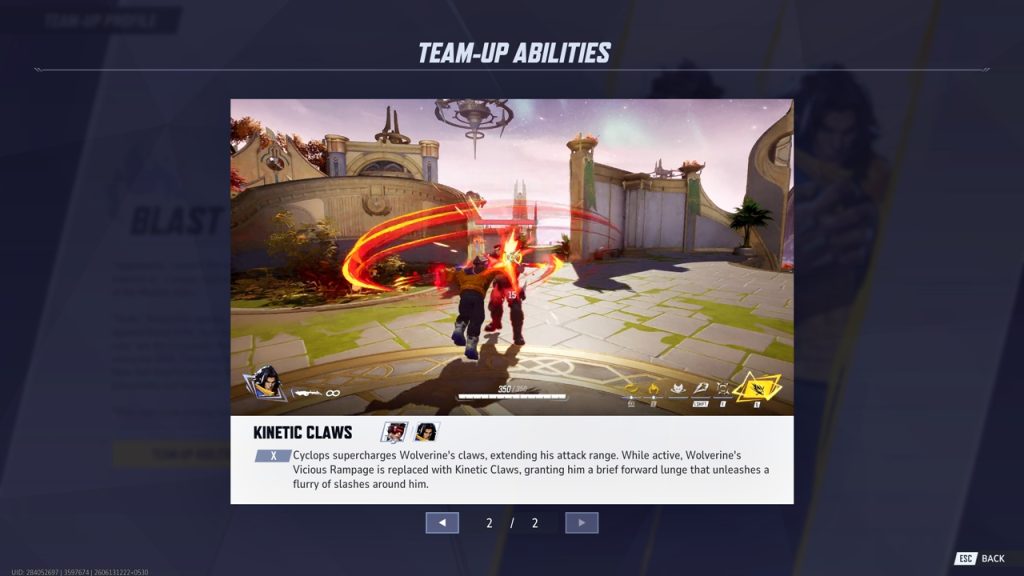 Marvel Rivals in-game screenshot showcasing the Cyclops and Wolverine team-up in action.