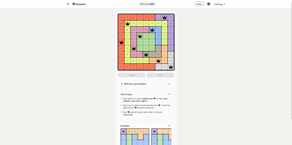 All LinkedIn Games Solutions for Today (June 13, 2026) 6 A screenshot of the daily LinkedIn Games puzzle.