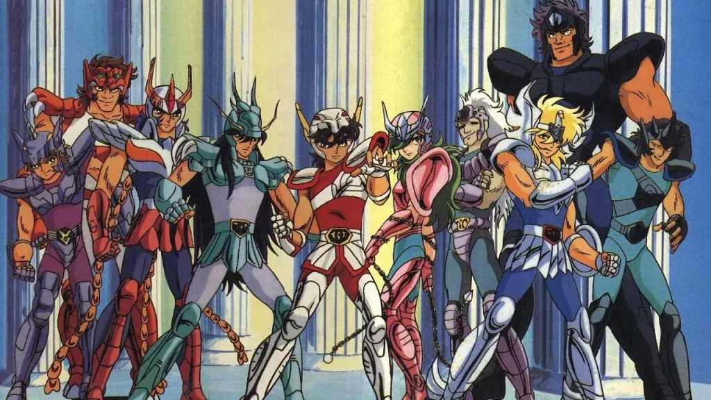 a still from the saint seiya anime series