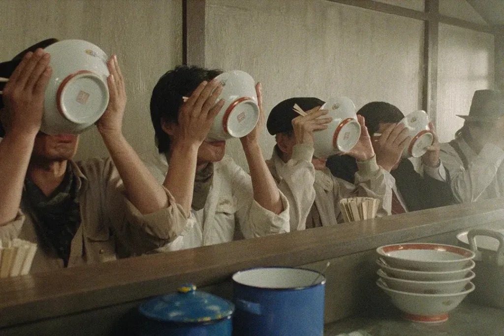 Customers slurp Ramen