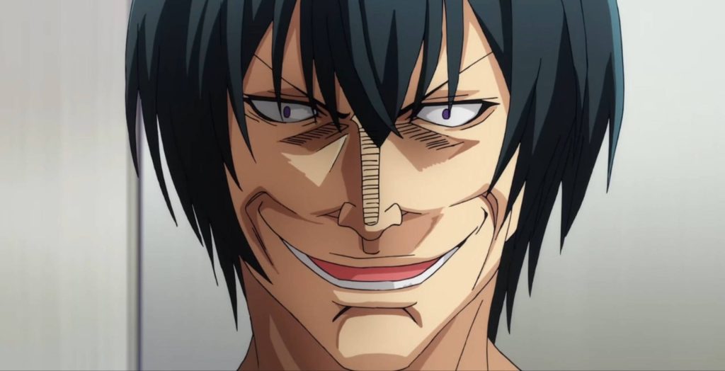 iori kitahara gives off a creepy smile
