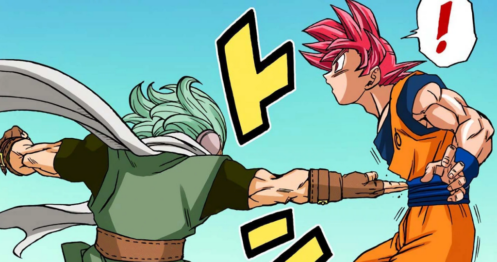Granolah strikes Goku