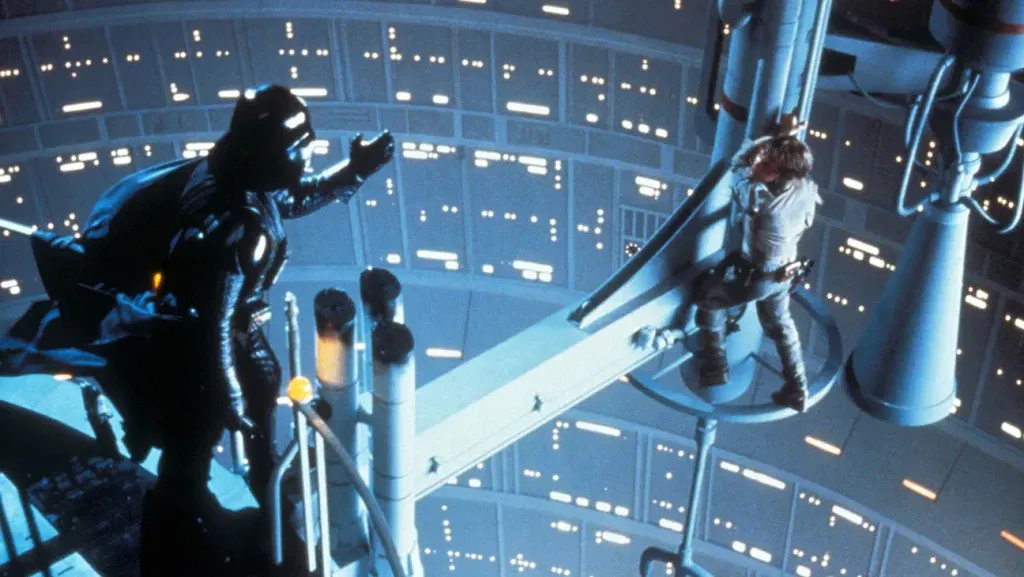 Darth Vader and Luke Skywalker in The Empire Strikes Back