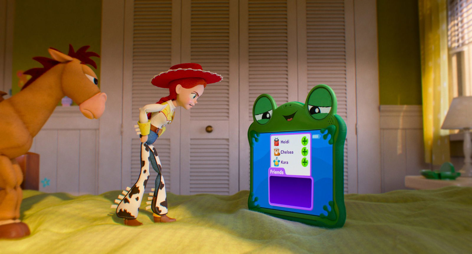  Bullseye, Jessie, and Lilypad in Disney and Pixar's TOY STORY 5. Photo courtesy of Pixar. © 2026 Disney/Pixar. All Rights Reserved.