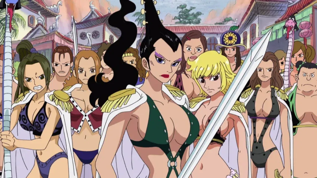 a still from the one piece anime series