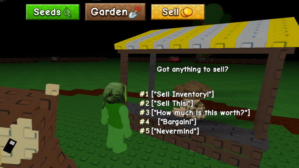 Bargaining in Grow a Garden 2.