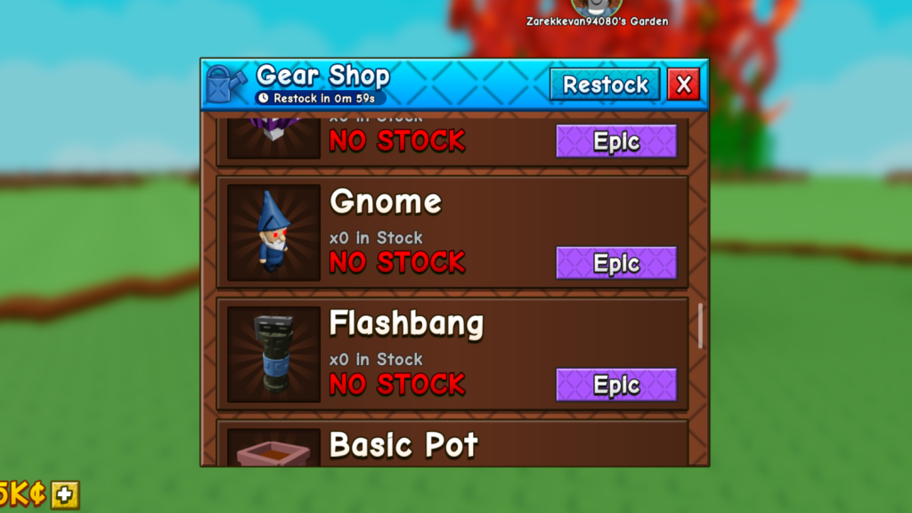 Gnome in Grow a Garden 2.