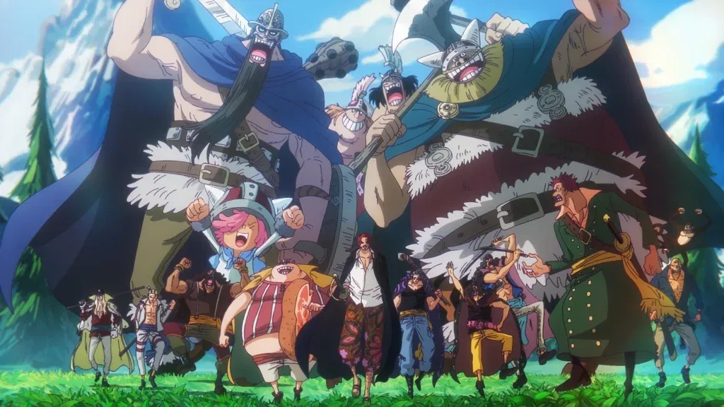 a still from the one piece anime series