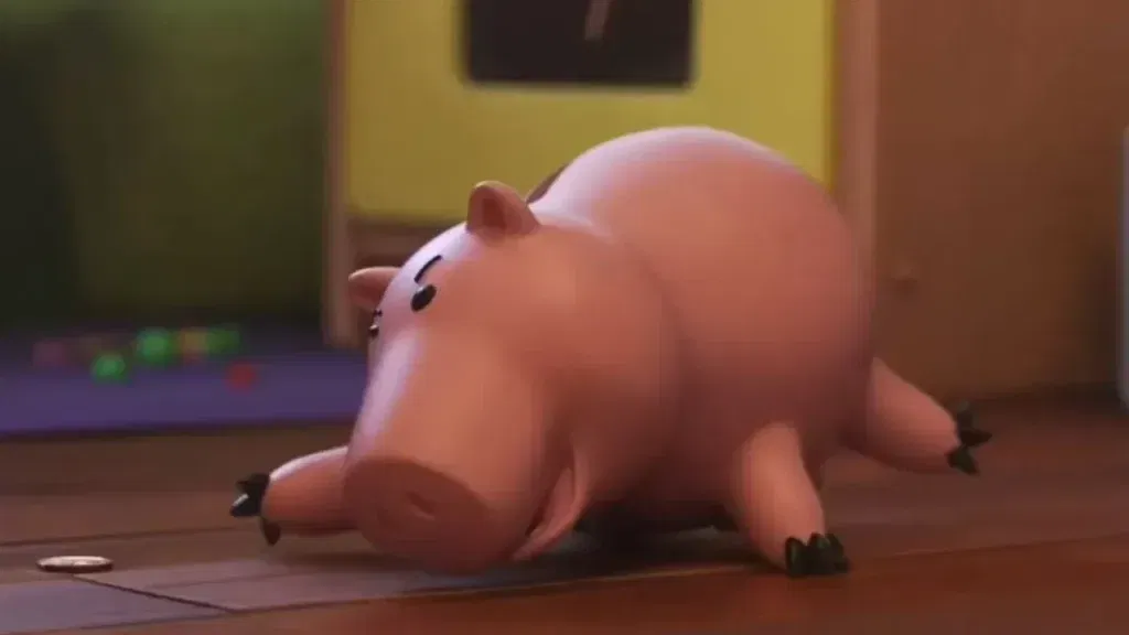 Hamm in a still from Toy Story