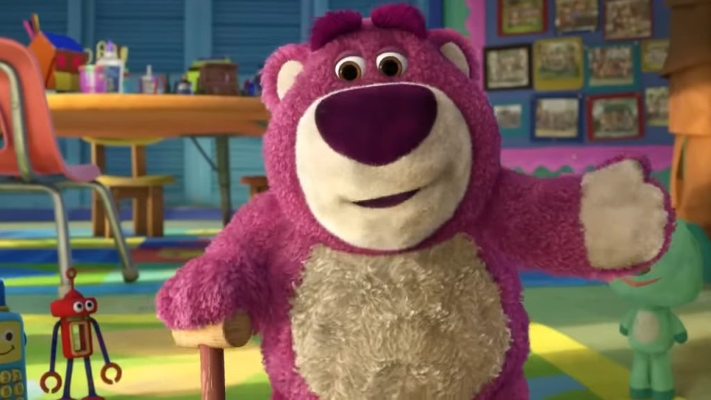 Lotso in a still from Toy Story 3