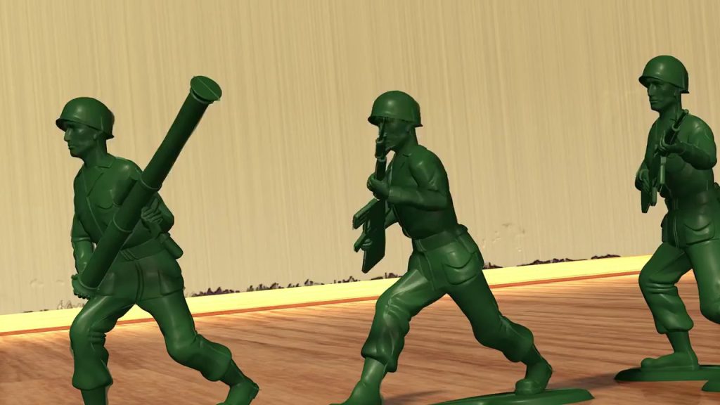 The Green Army Men in Toy Story