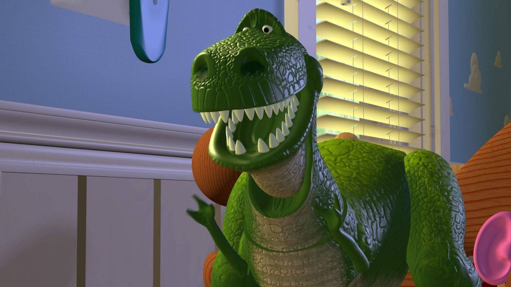 Rex in a still from Toy Story