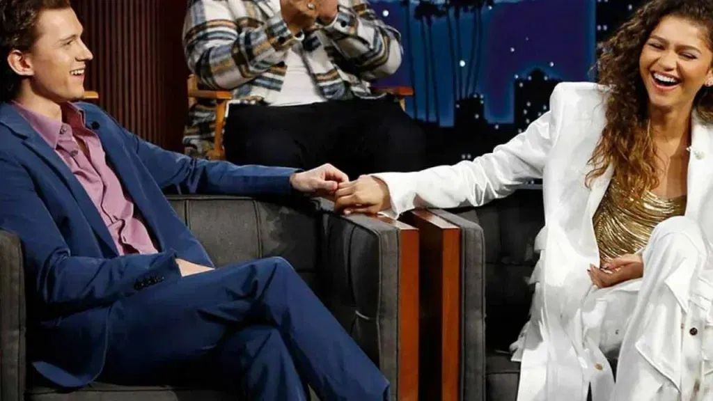 Tom Holland and Zendaya on Jimmy Kimmel Live!
