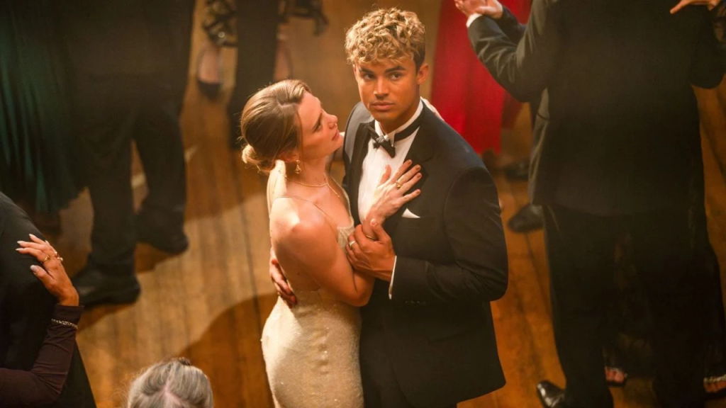 a still from your fault: london featuring nick and sophie dancing