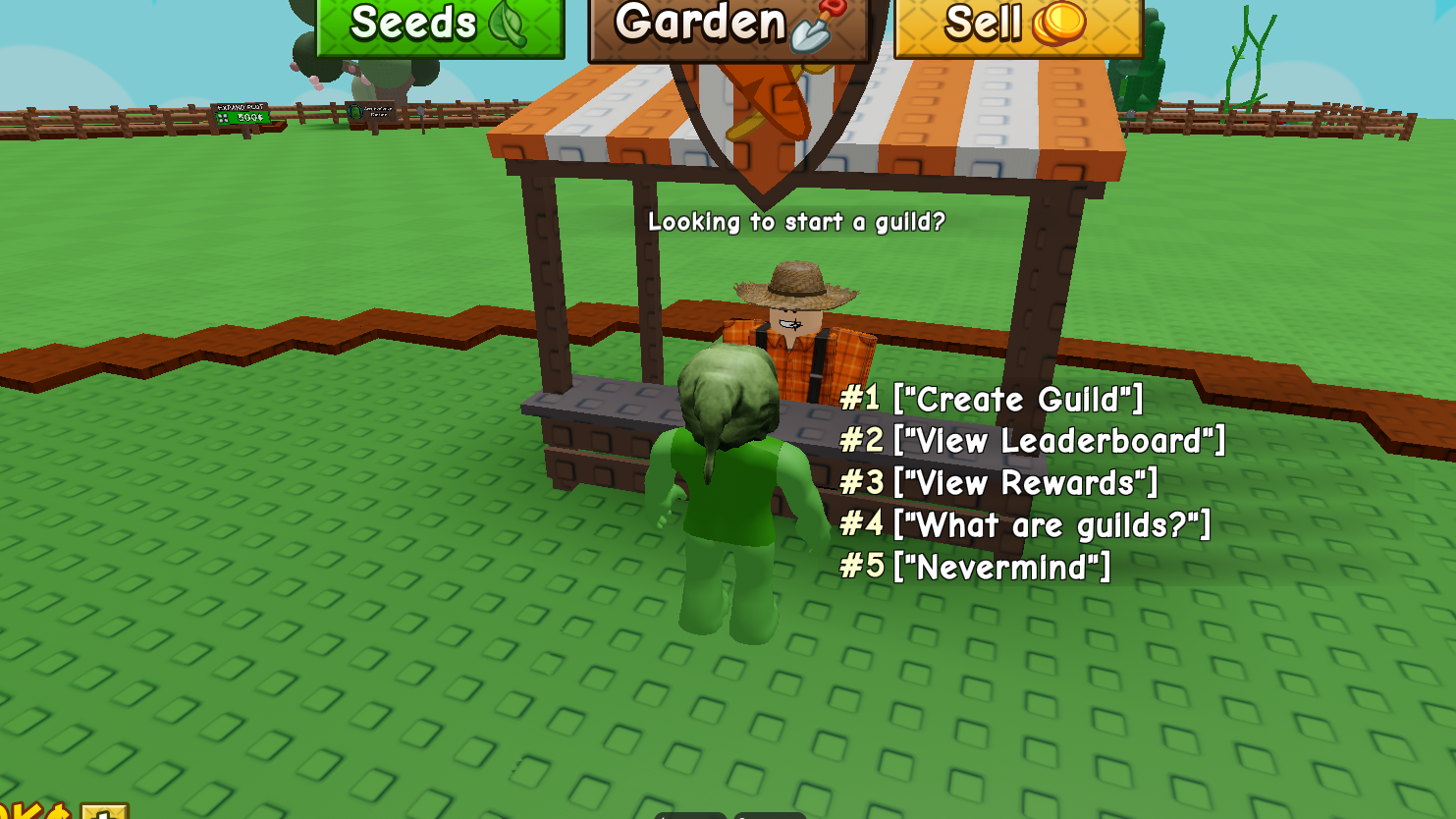 Gilbert NPC in Grow a Garden 2.