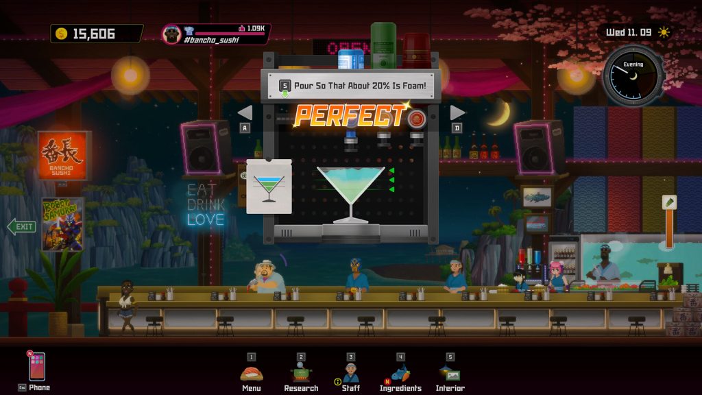 Bancho Sushi environment in Dave the Diver.