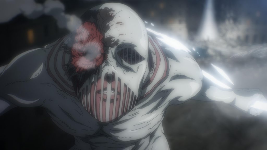 War Hammer Titan is known for its ability to create structures and weapons from hardened Titan flesh.
