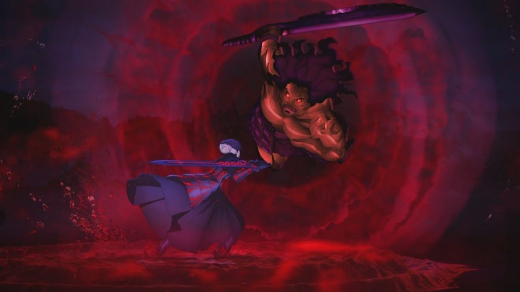 a still from the fate/stay night anime series
