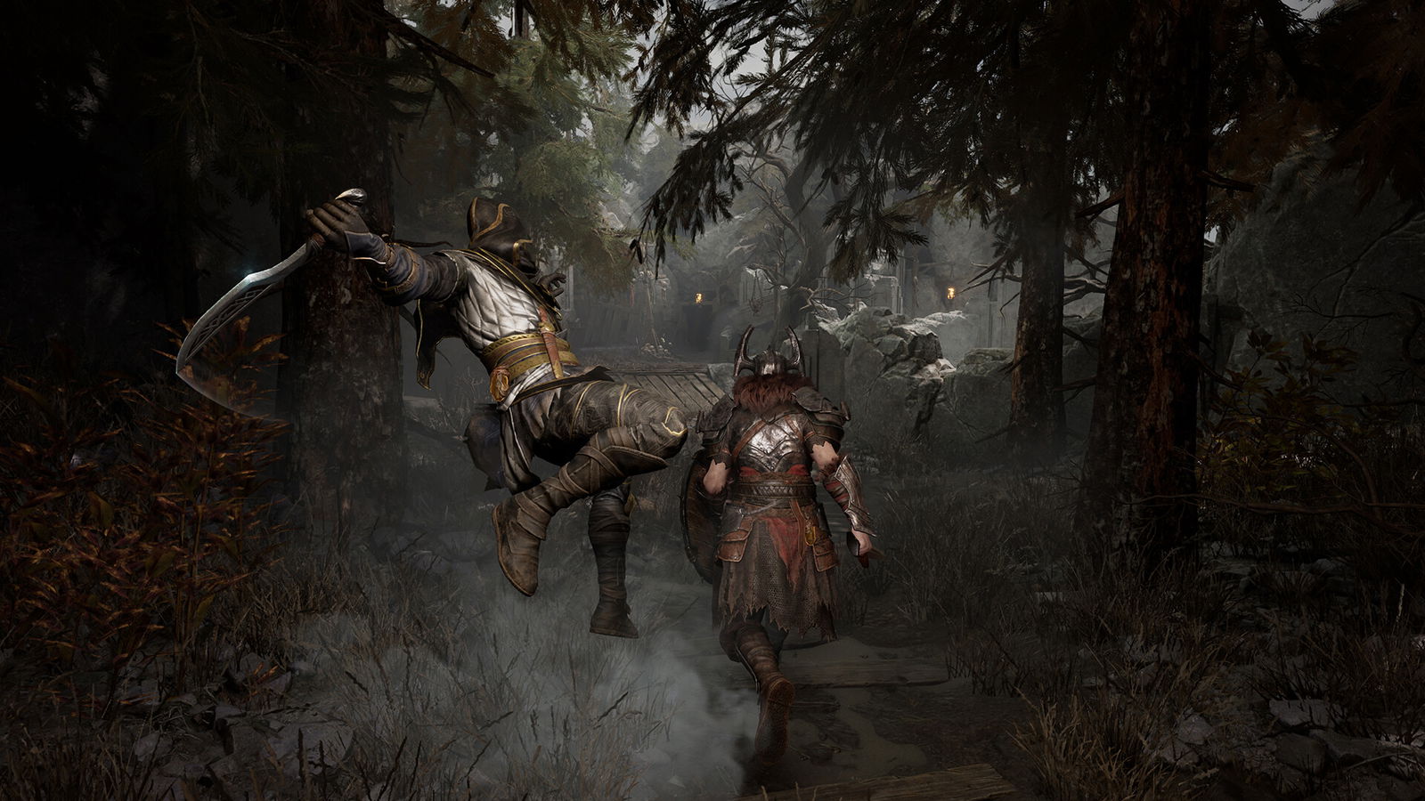 Mistfall Hunter combat
