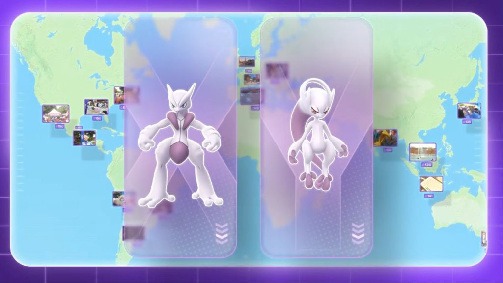Mega Mewtwo Y and X in Pokemon Go