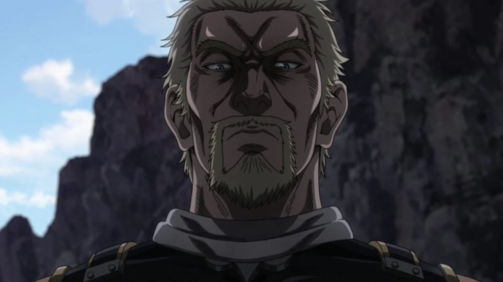 This image depicts the character Askeladd from the anime series Vinland Saga