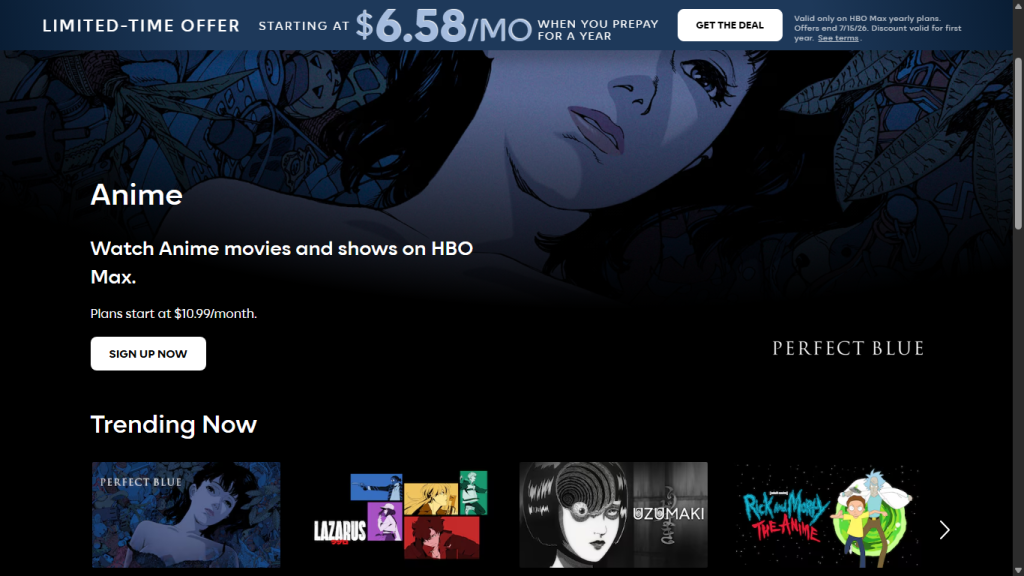 hbo max anime streaming catalog overview