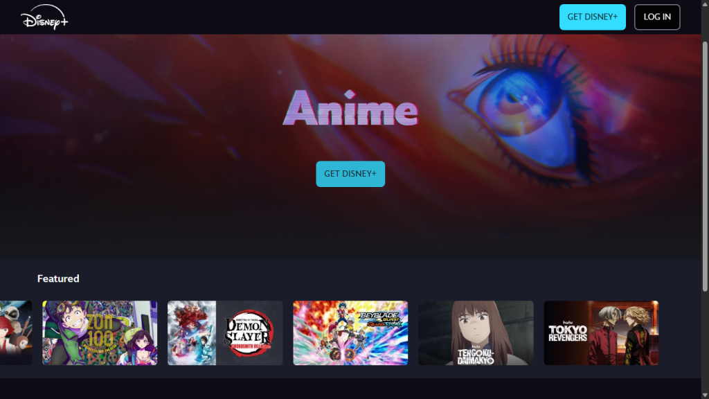 disney plus anime streaming catalog overview