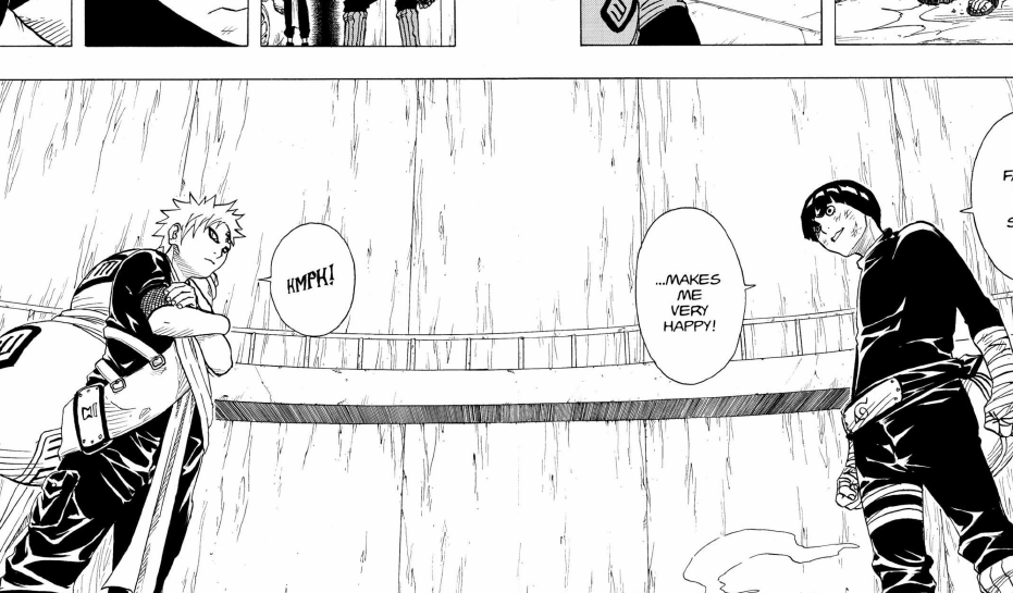Gaara and Rock Lee match starts