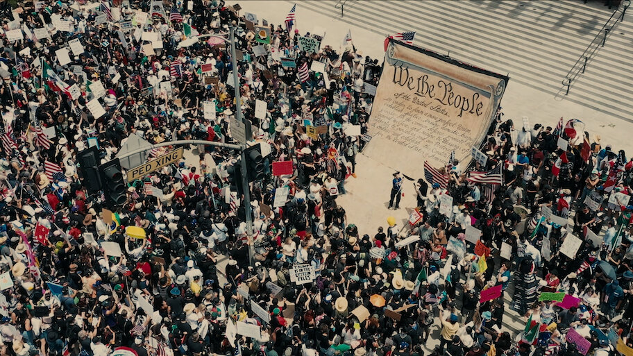 a still from The American Experiment via netflix releasing on june 24