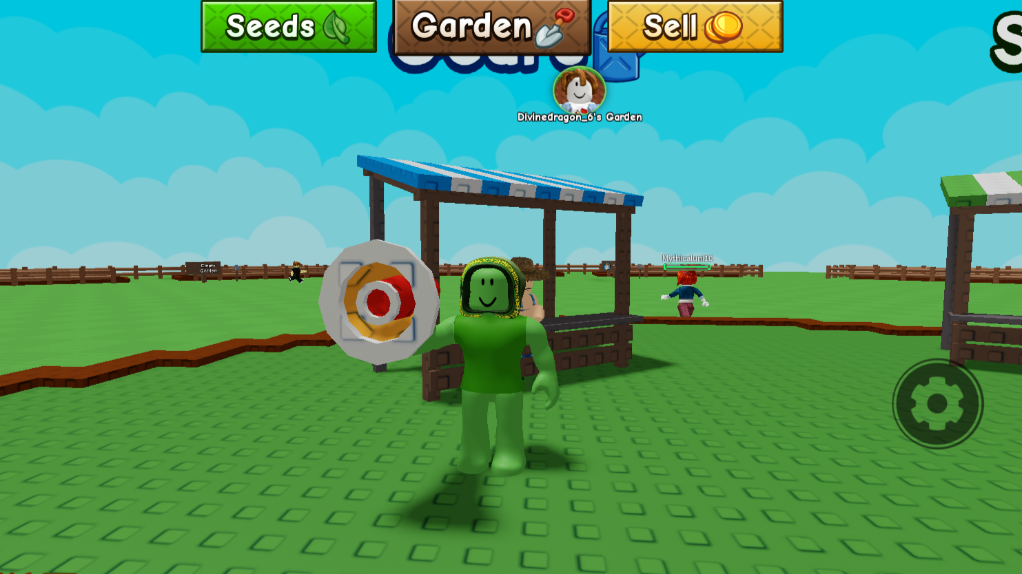Player with the Megaphone in Grow a Garden 2.