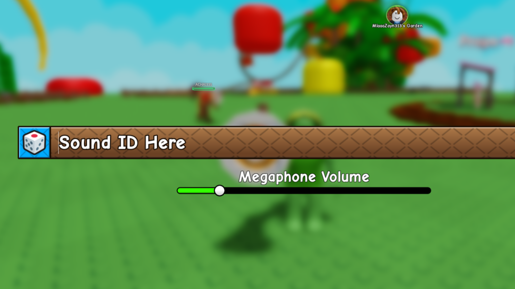 Megaphone configuration in Grow a Garden 2.