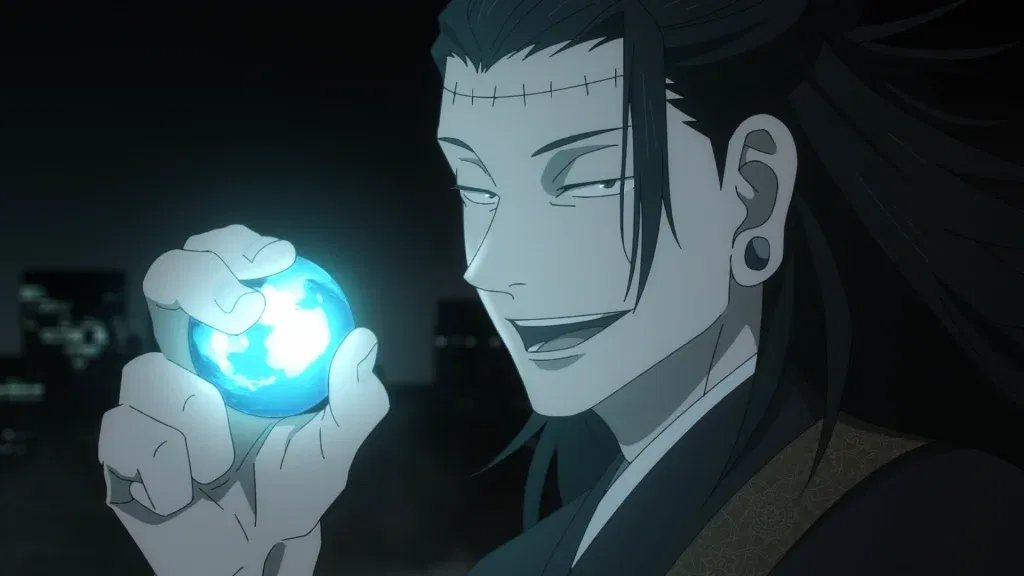 Kenjaku swallowing Mahito
