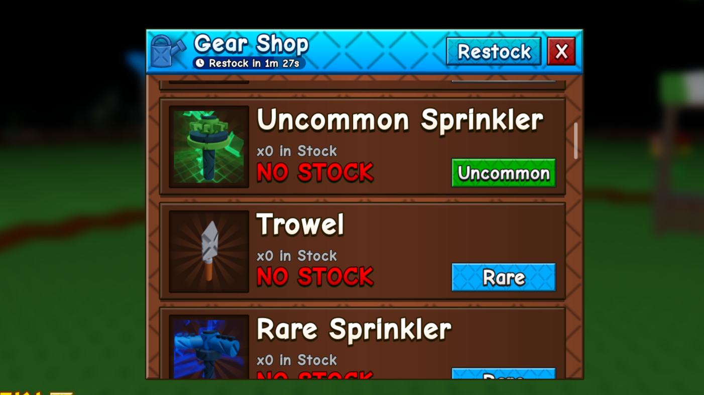 The Gears Shop in Grow a Garden 2.