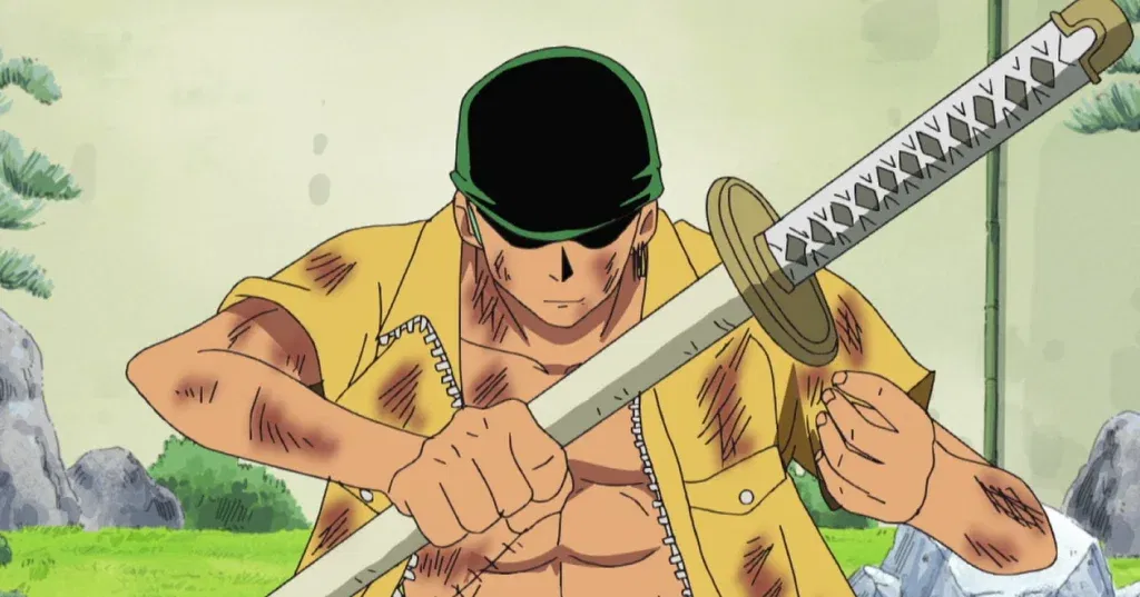 a still from the one piece anime series