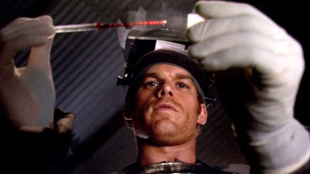 Michael C Hall in a still from Dexter