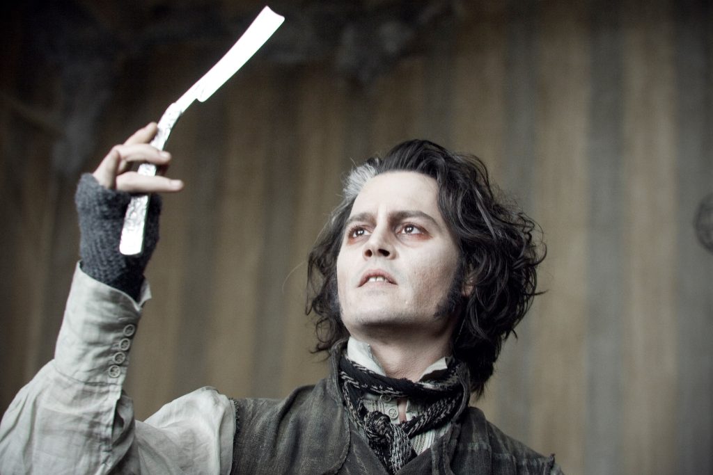 Sweeney Todd holds his blade