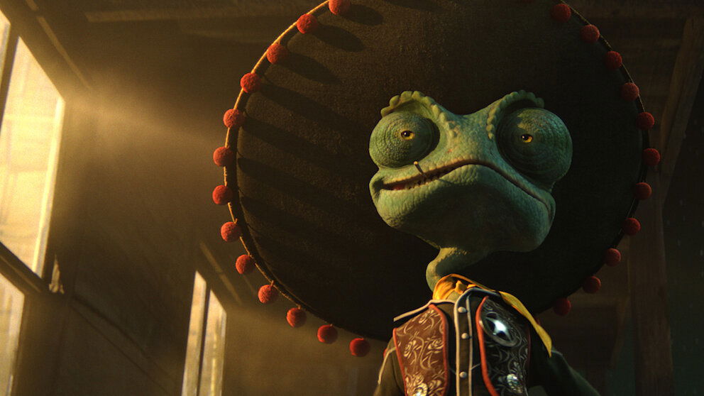Rango in a mariachi costume